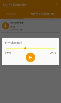 Sound Recorder android App screenshot 1