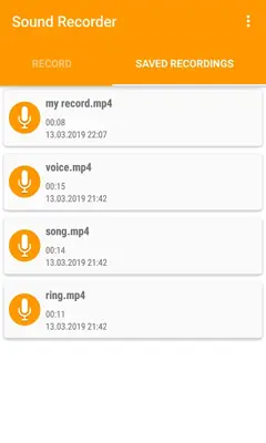 Sound Recorder android App screenshot 2